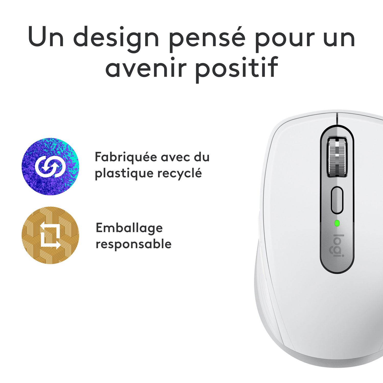 Logitech MX Anywhere 3S Wireless Compact Darkfield Mouse for Mac - Pale Grey - Only at Best Buy