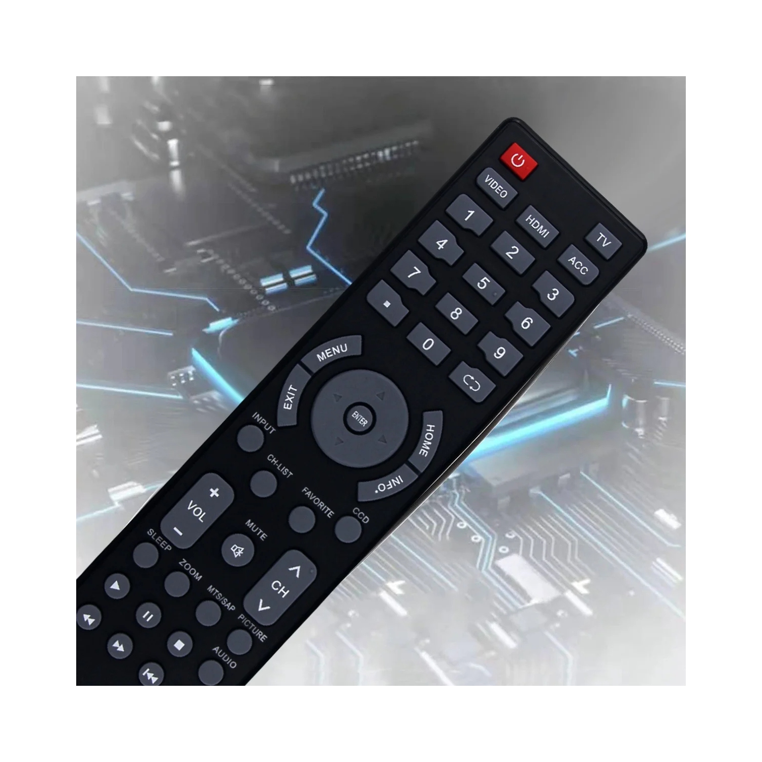 NS-RC03A-13 NSRC03A13 Replace Remote fit for Insignia LCD LED TV NS-42L260A13 NS-46L240A13 NS-42E440A13 46E480A13 NS-32L120A13 NS-42E470A13