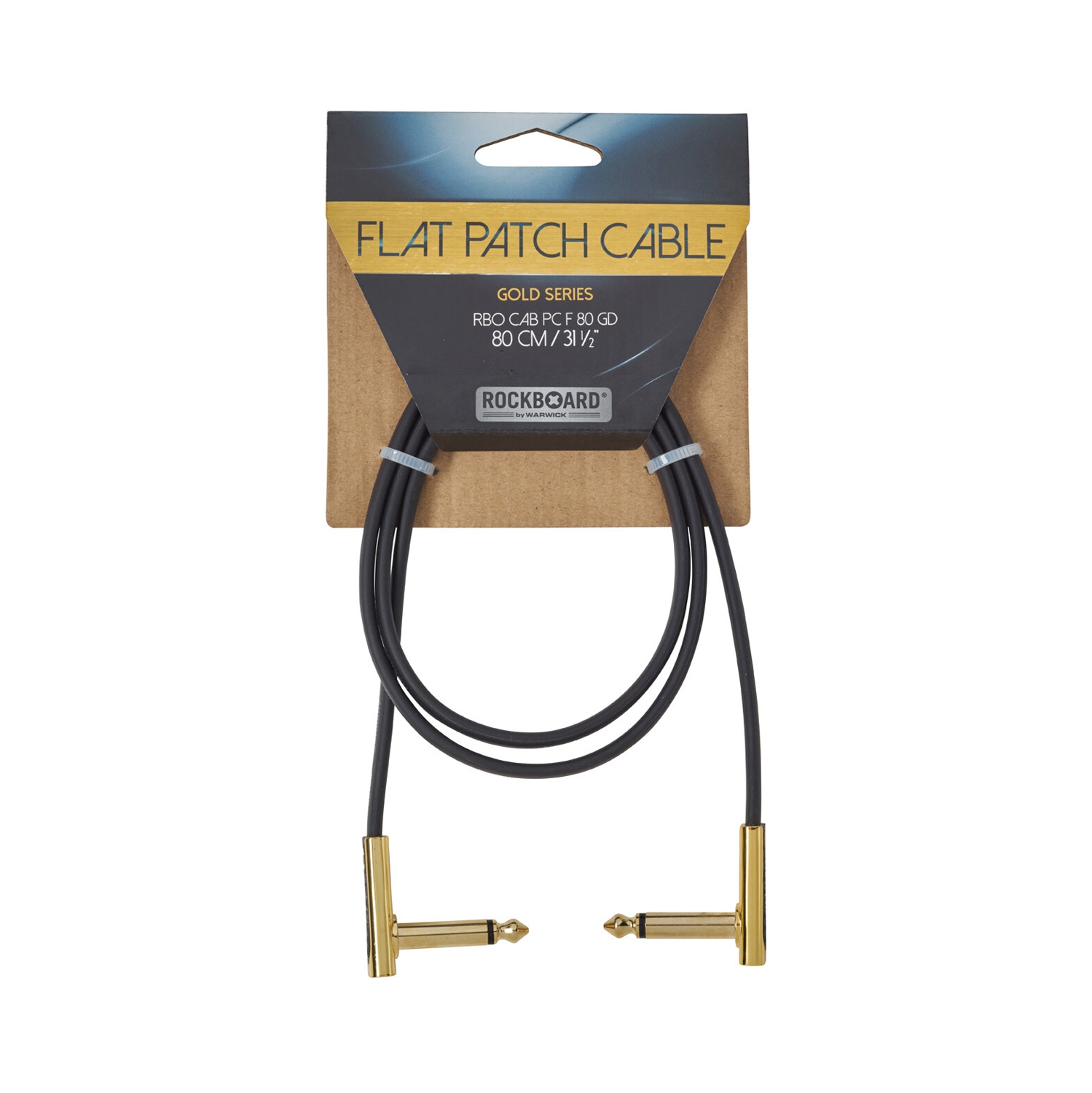 Câble de raccordement plat de la série Gold de RockBoard de Warwick - 31-1/2
