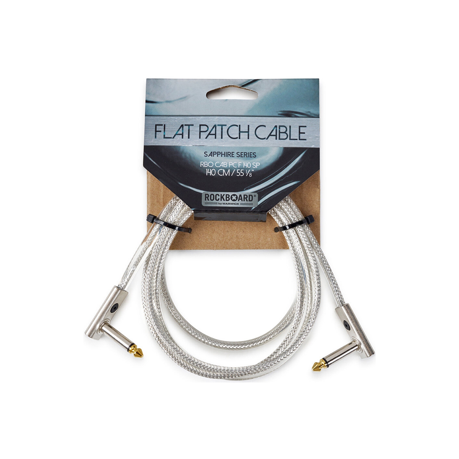 Câble de raccordement plat de la série Warwick Sapphire - 55-1/8