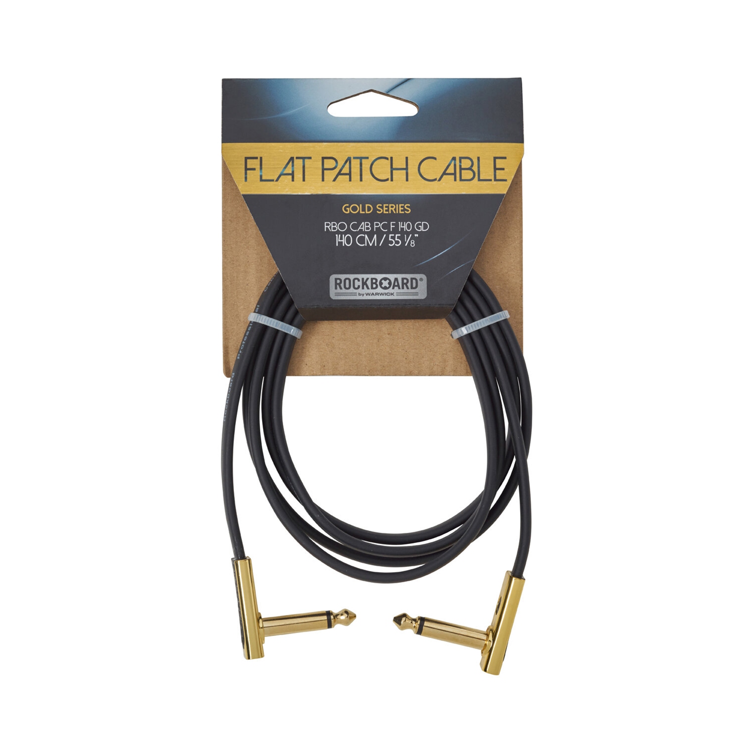 Câble de raccordement plat de la série Gold de RockBoard de Warwick - 55-1/8