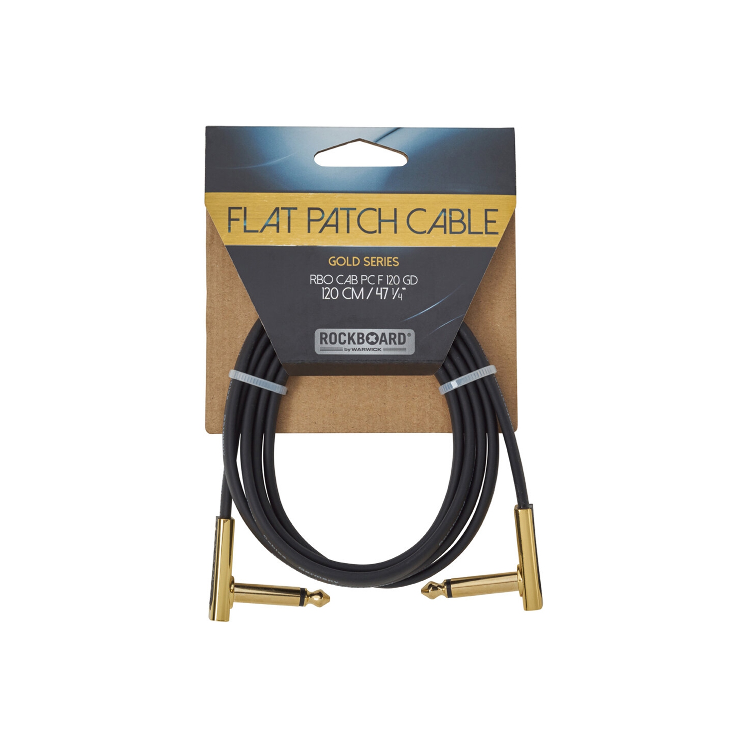 Câble de raccordement plat de la série Gold de RockBoard de Warwick - 47-1/4