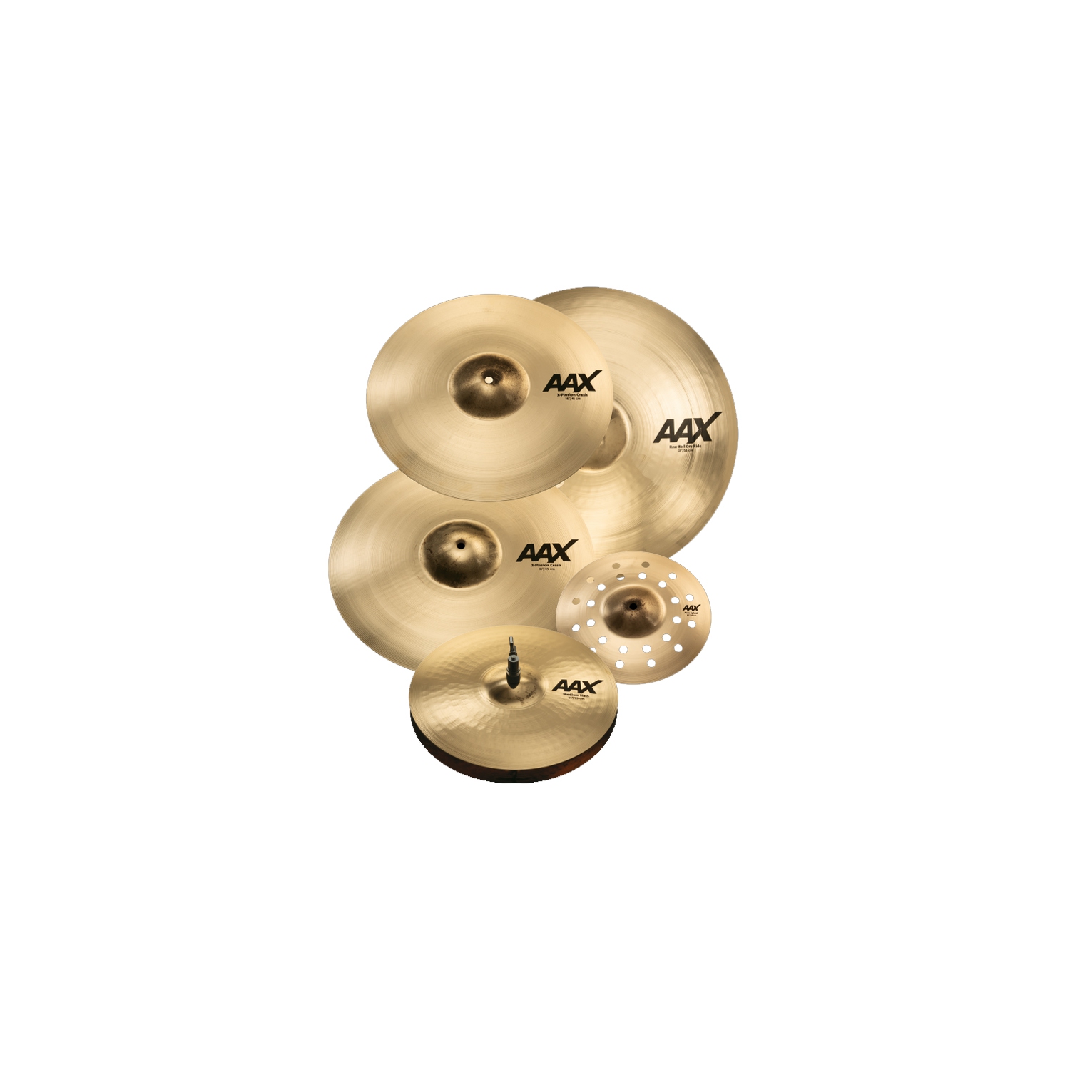 Sabian AAX Phaussier and Worship Pack - Brlliant 5 Pack