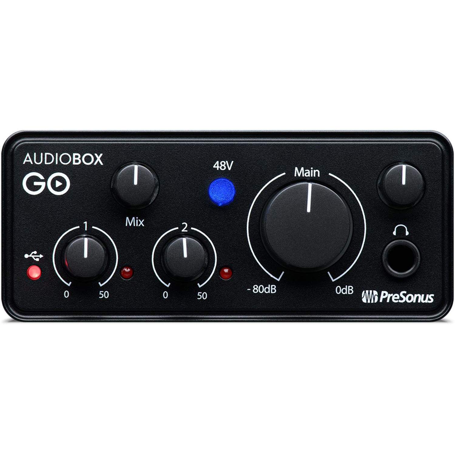 Interface audio USB mobile 2x2 AUDIOBOX-GO ultracompacte de Presonus