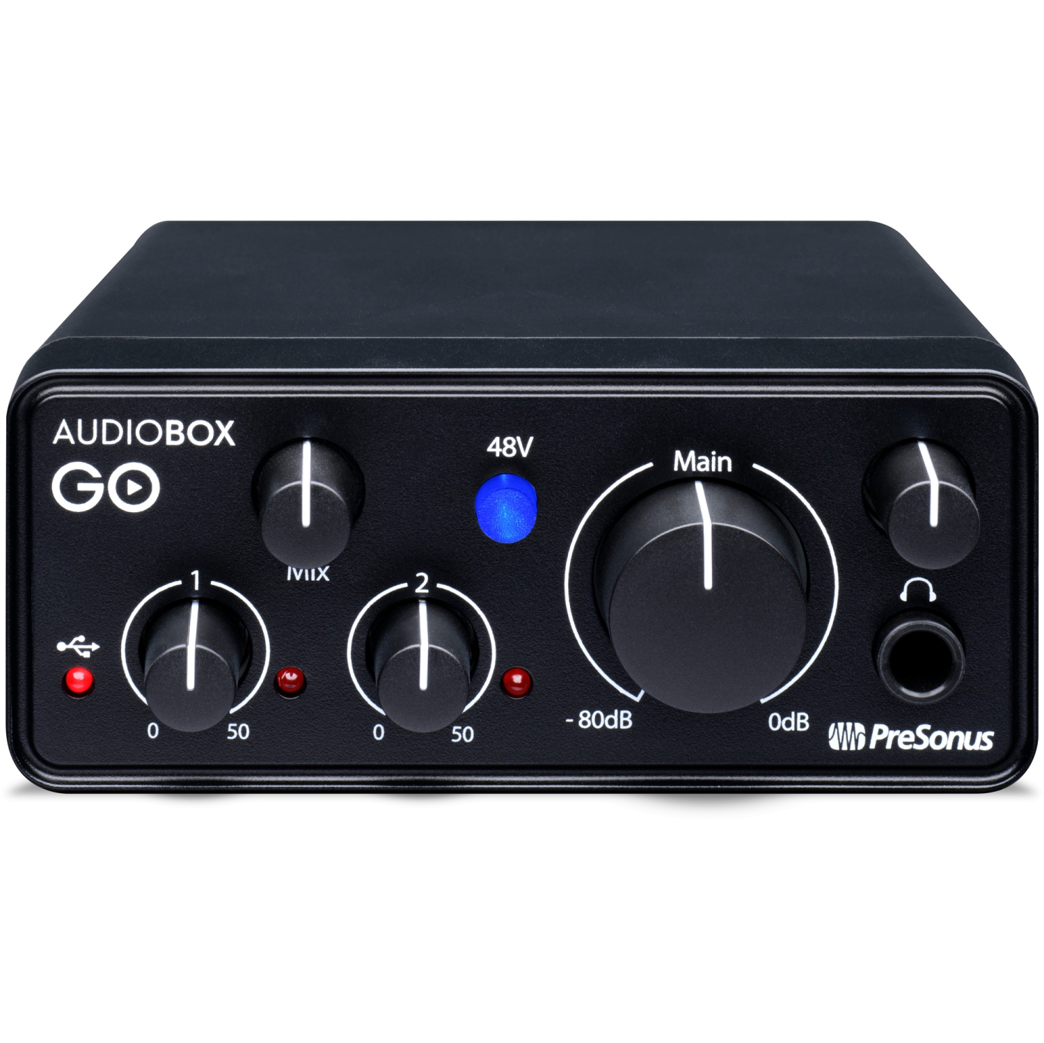 Interface audio USB mobile 2x2 AUDIOBOX-GO ultracompacte de Presonus