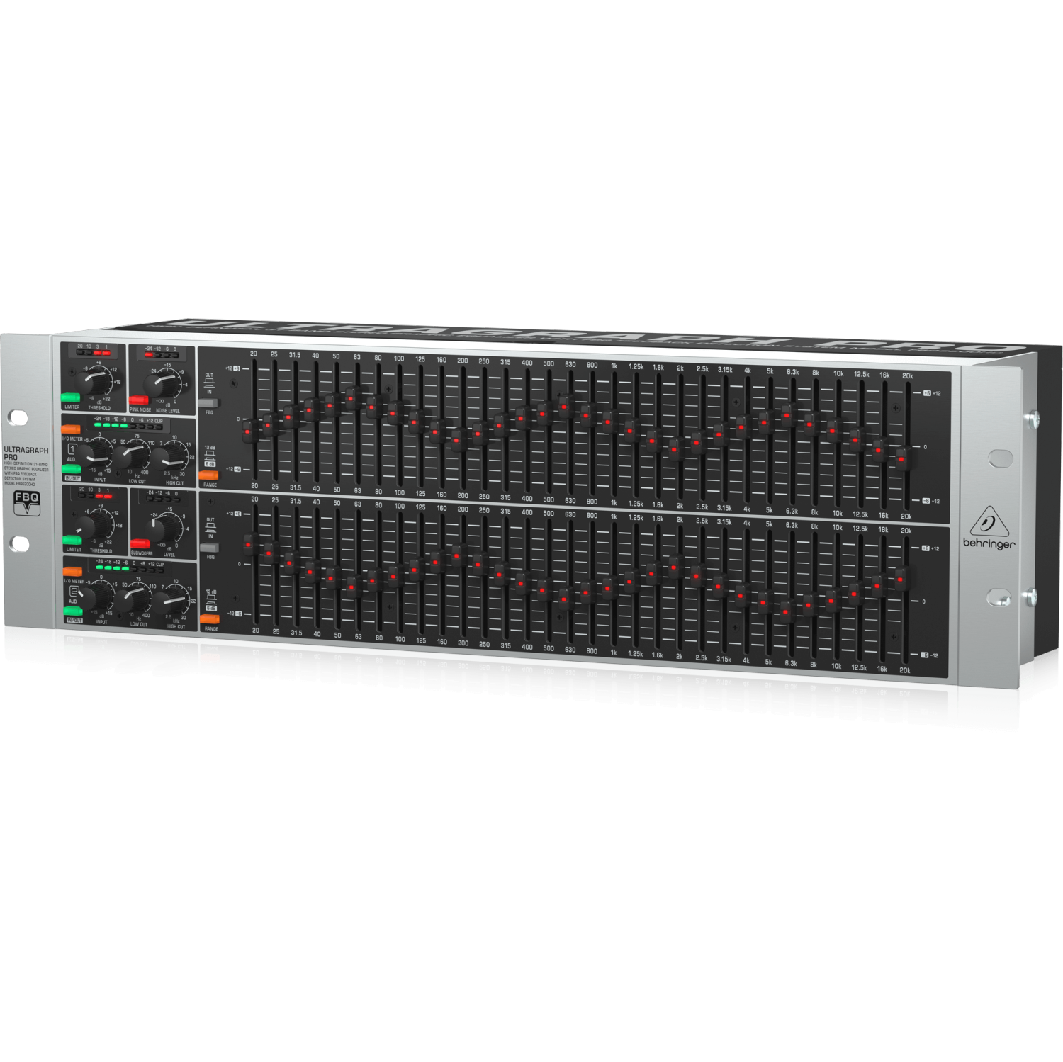 Behringer ULTRAGRAPH PRO FBQ6200HD High-Definition 31-Band Stereo Graphic Equalizer with FBQ Feedback Detection System
