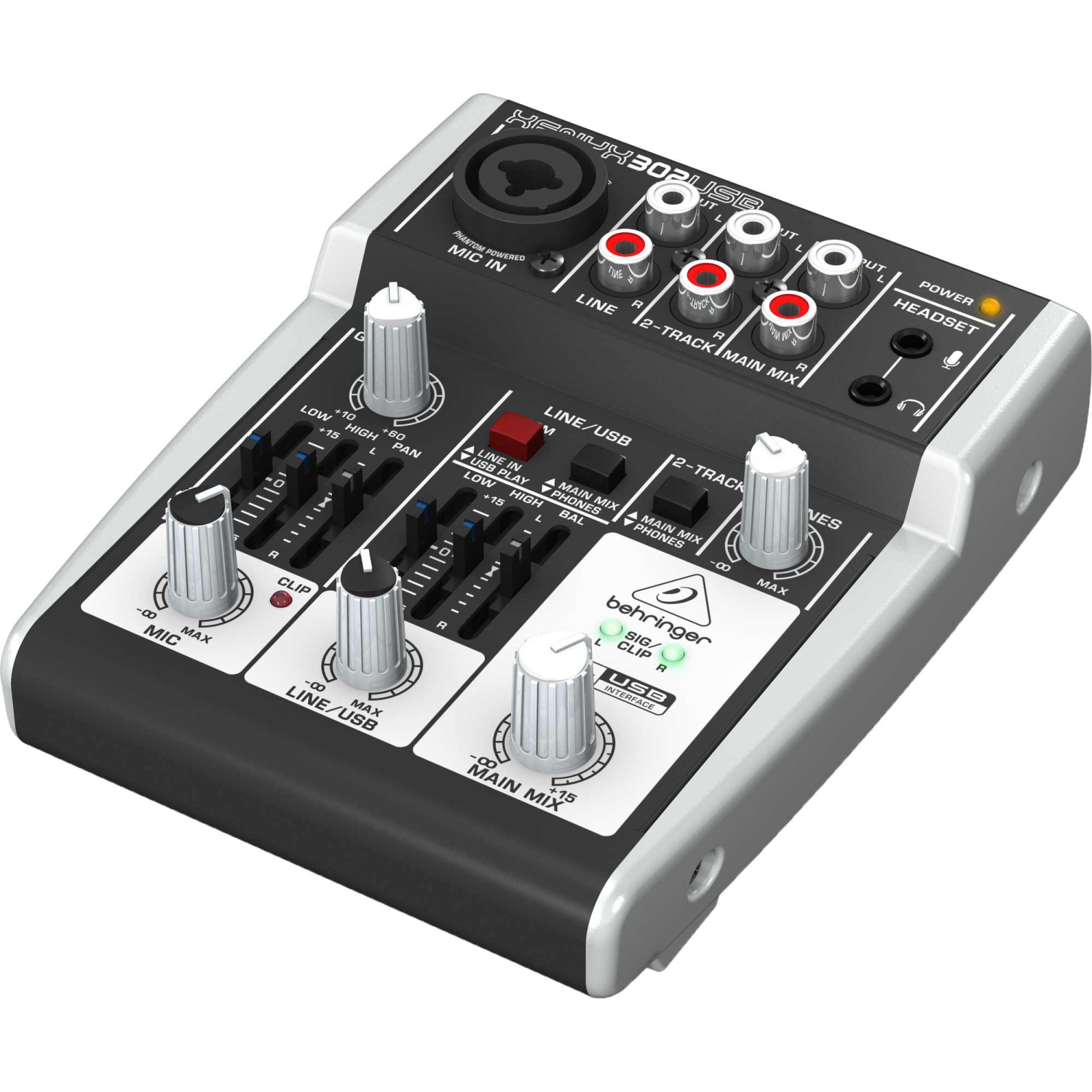 Behringer 5 Input Mixer w/USB Audio Interface