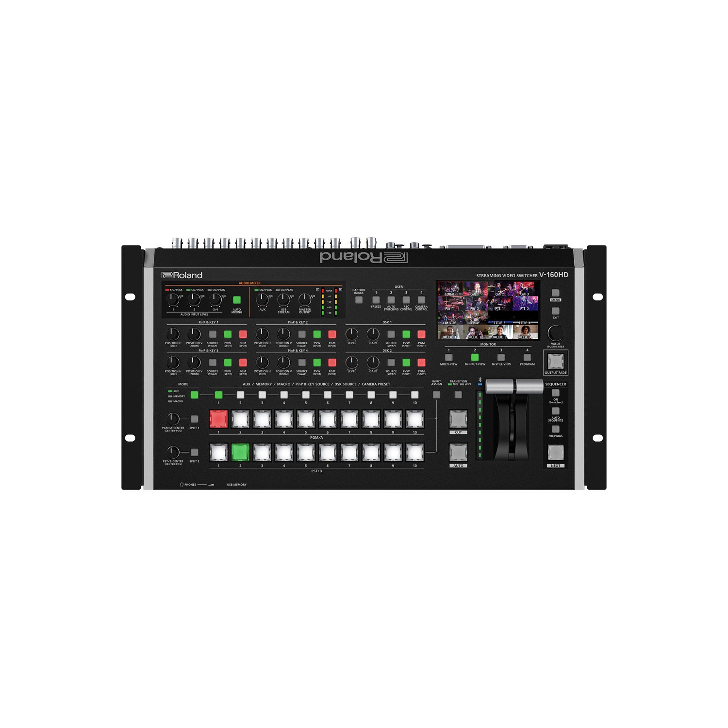 Commutateur vidéo à diffusion en continu V-160HD de Roland