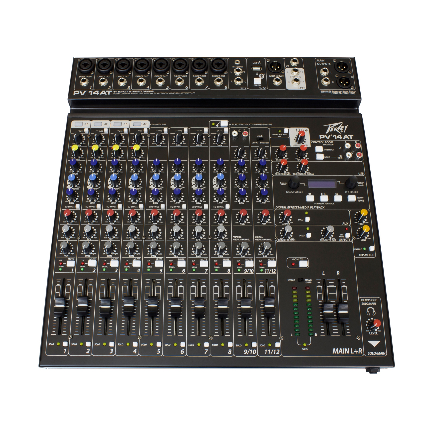 Peavey PV 14 AT 14-Channel Mixer w/ Bluetooth & Auto-Tune