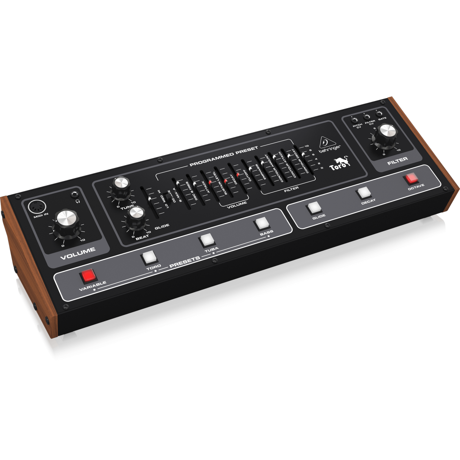 Synthétiseur analogique pour guitare basse TORO Classic de Behringer