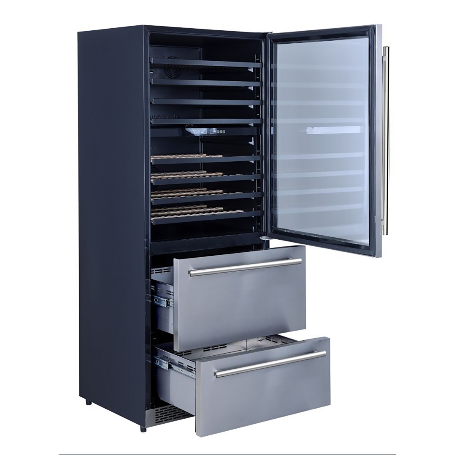 Forno Capraia 30" Dual Temperature Zone Wine Cooler with two Refrigerator Drawers