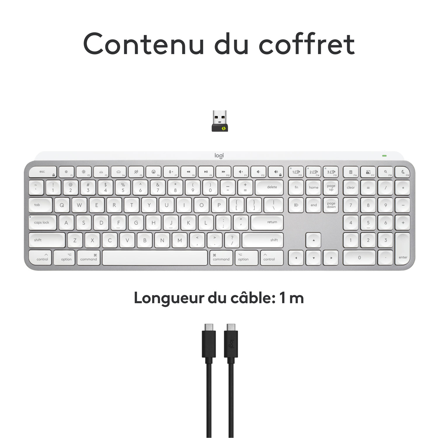 Logitech MX Keys S Wireless Backlit Keyboard for Mac/Ipad - Pale Grey - Only at Best Buy