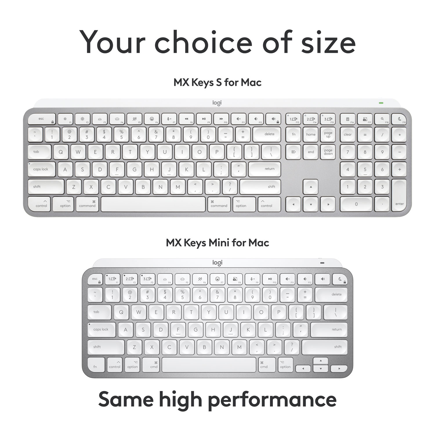 Logitech MX Keys S Wireless Backlit Keyboard for Mac/Ipad - Pale Grey - Only at Best Buy