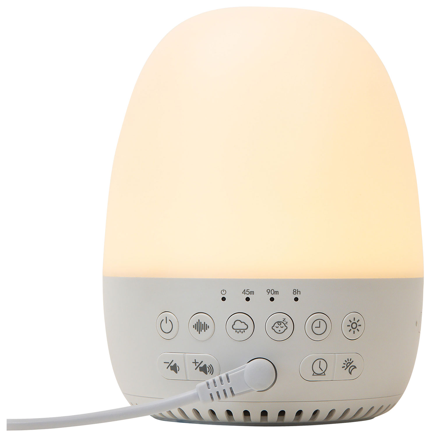 Yogasleep Sleep Trainer Sound Machine with Night Light - White