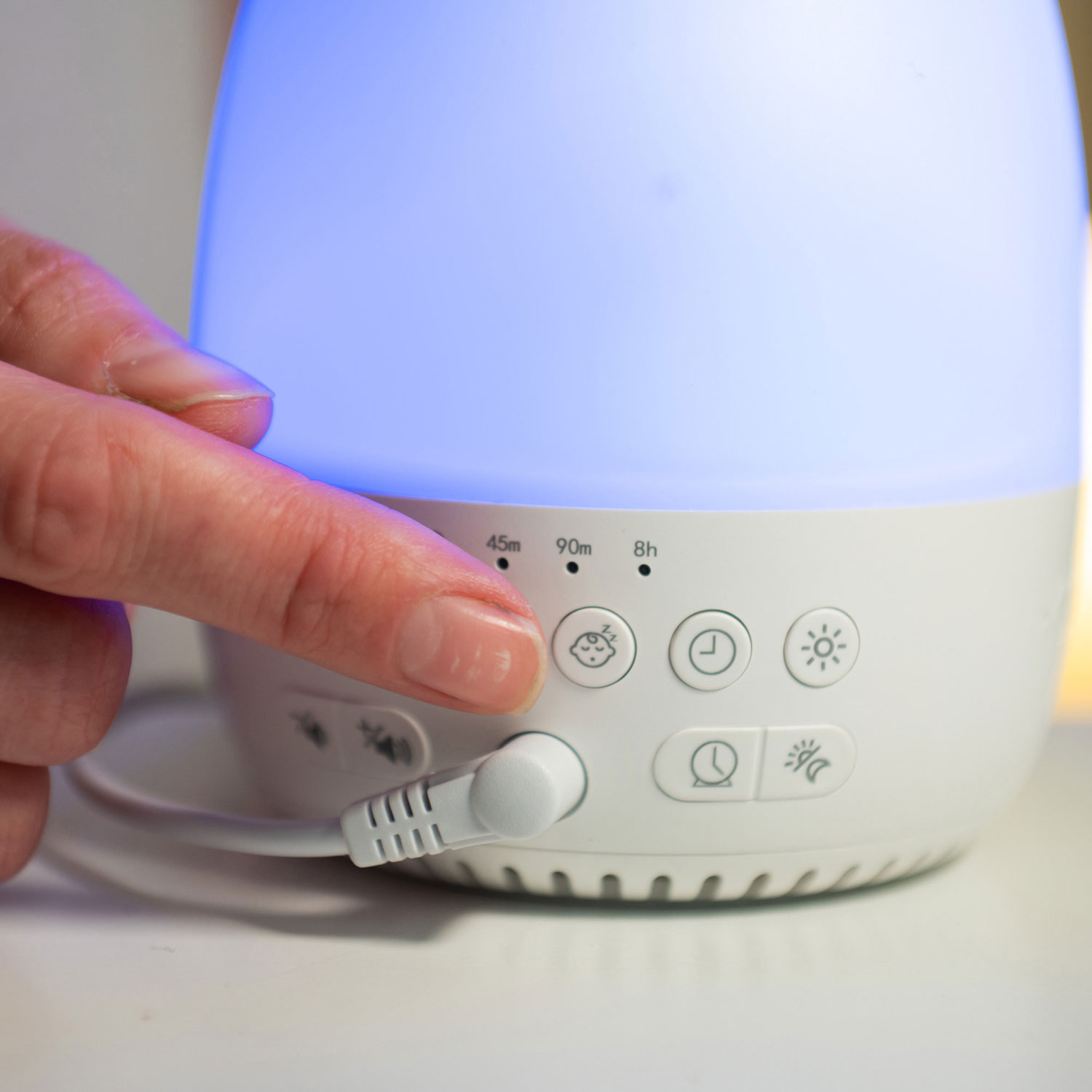 Yogasleep Sleep Trainer Sound Machine with Night Light - White