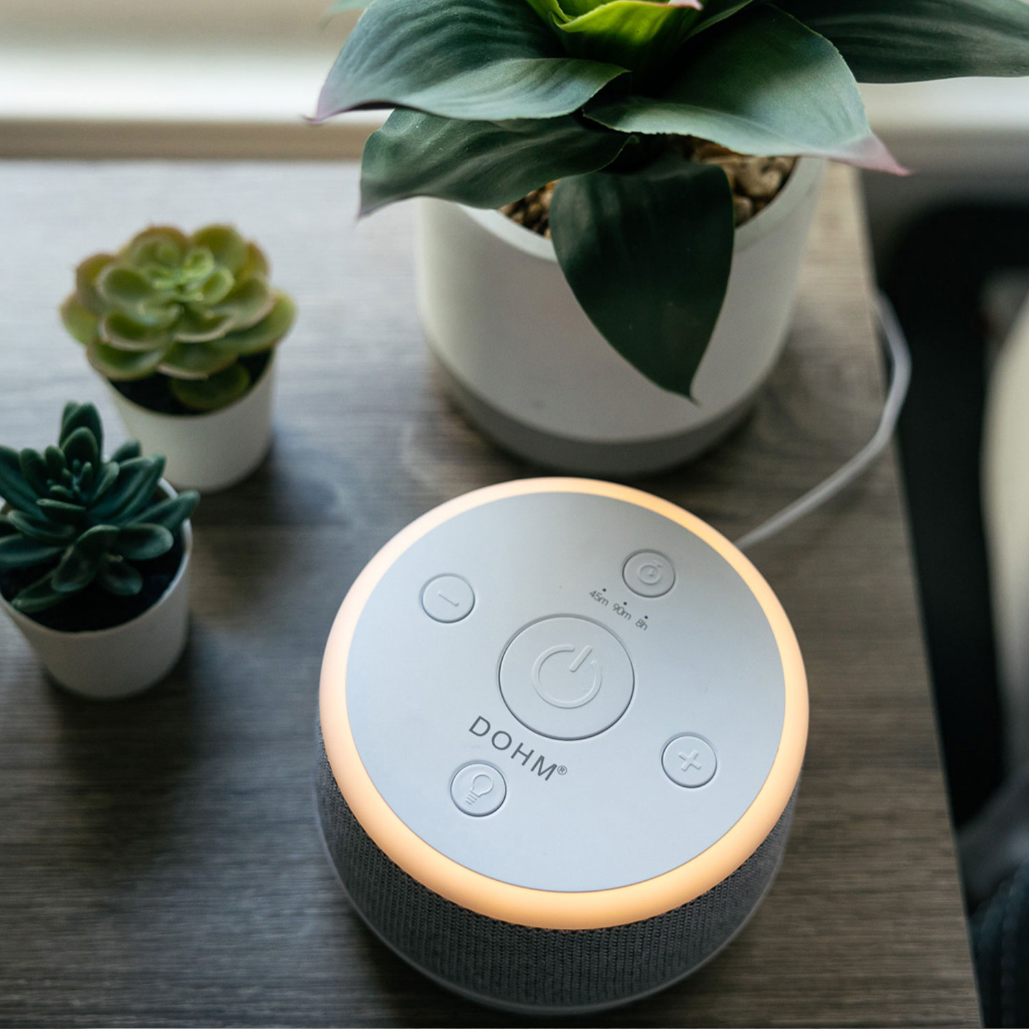 Appareil sonore Dohm Nova avec veilleuse de Yogasleep - Blanc