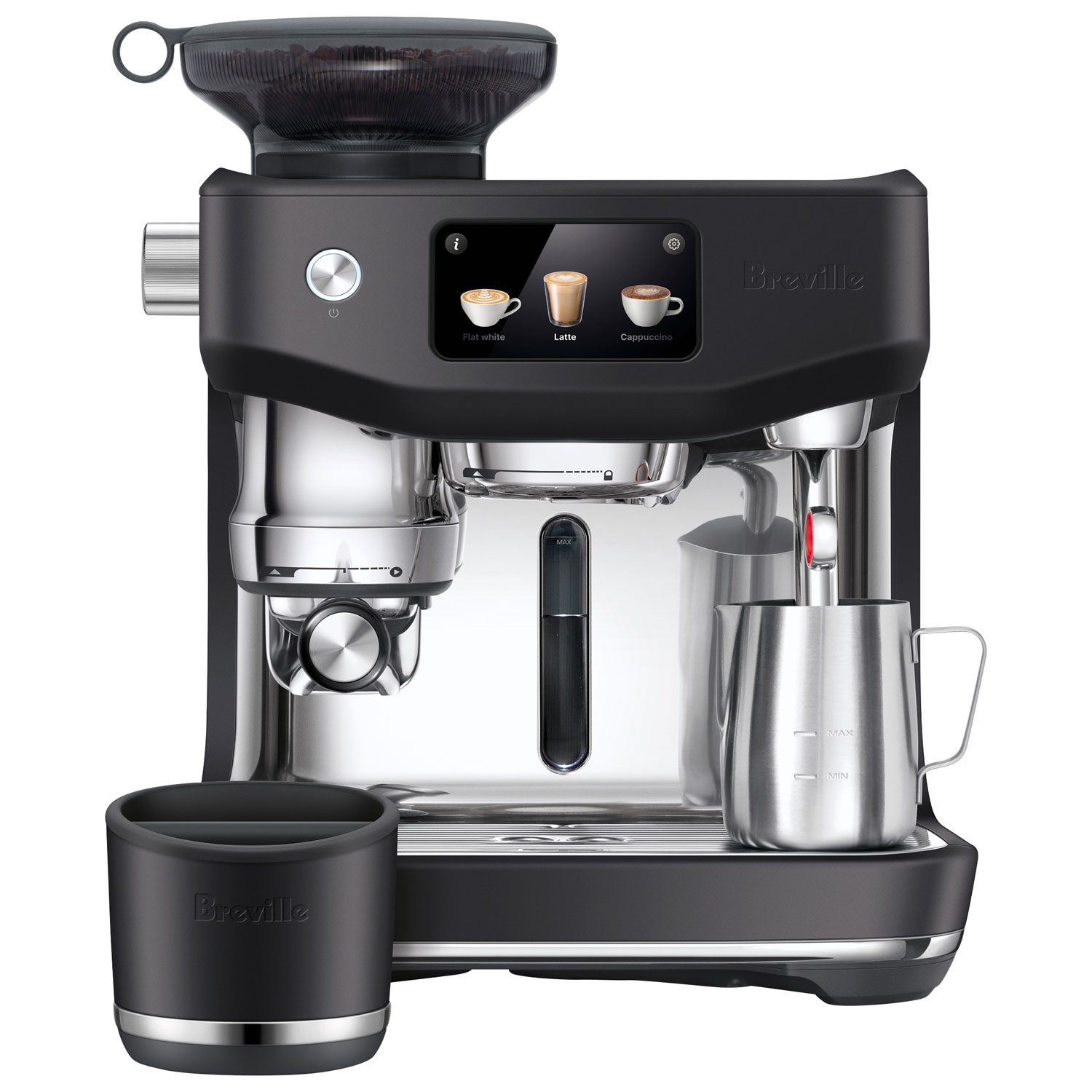 Breville Oracle Jet Espresso Machine with Frother & Coffee Grinder - Black Truffle