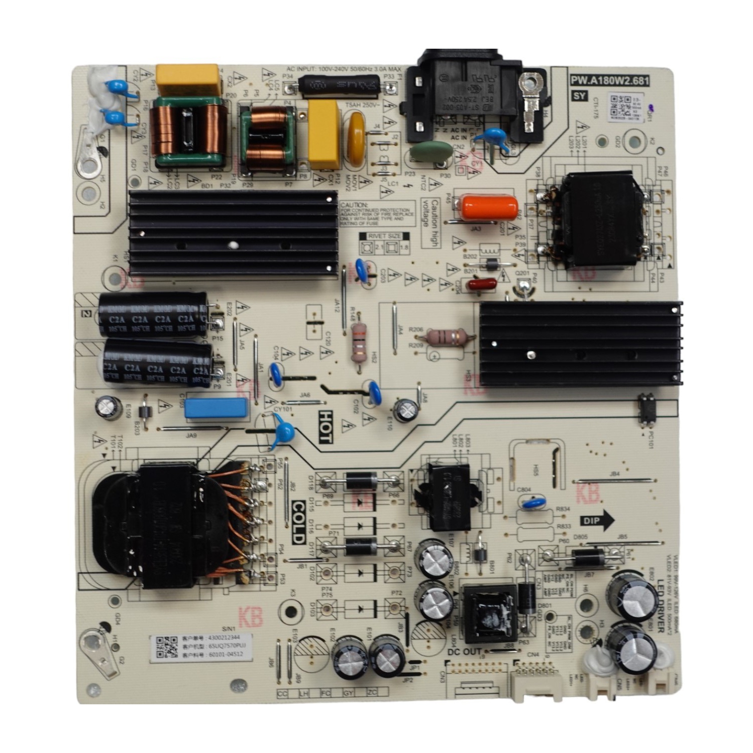 Remis à neuf LG 65 po UQ7570 UHD 4K Carte mère N/P : COV37092601