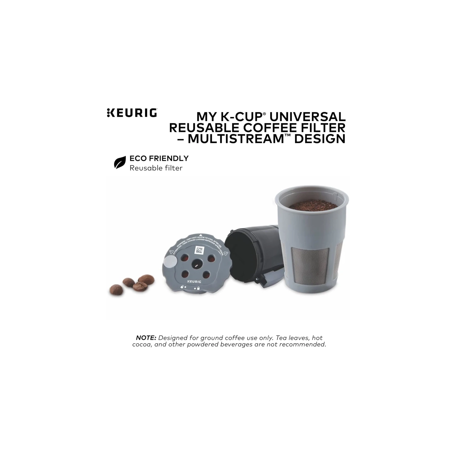 Keurig My K-Cup Universal Reusable Filter with MultiStream Technology - Gray