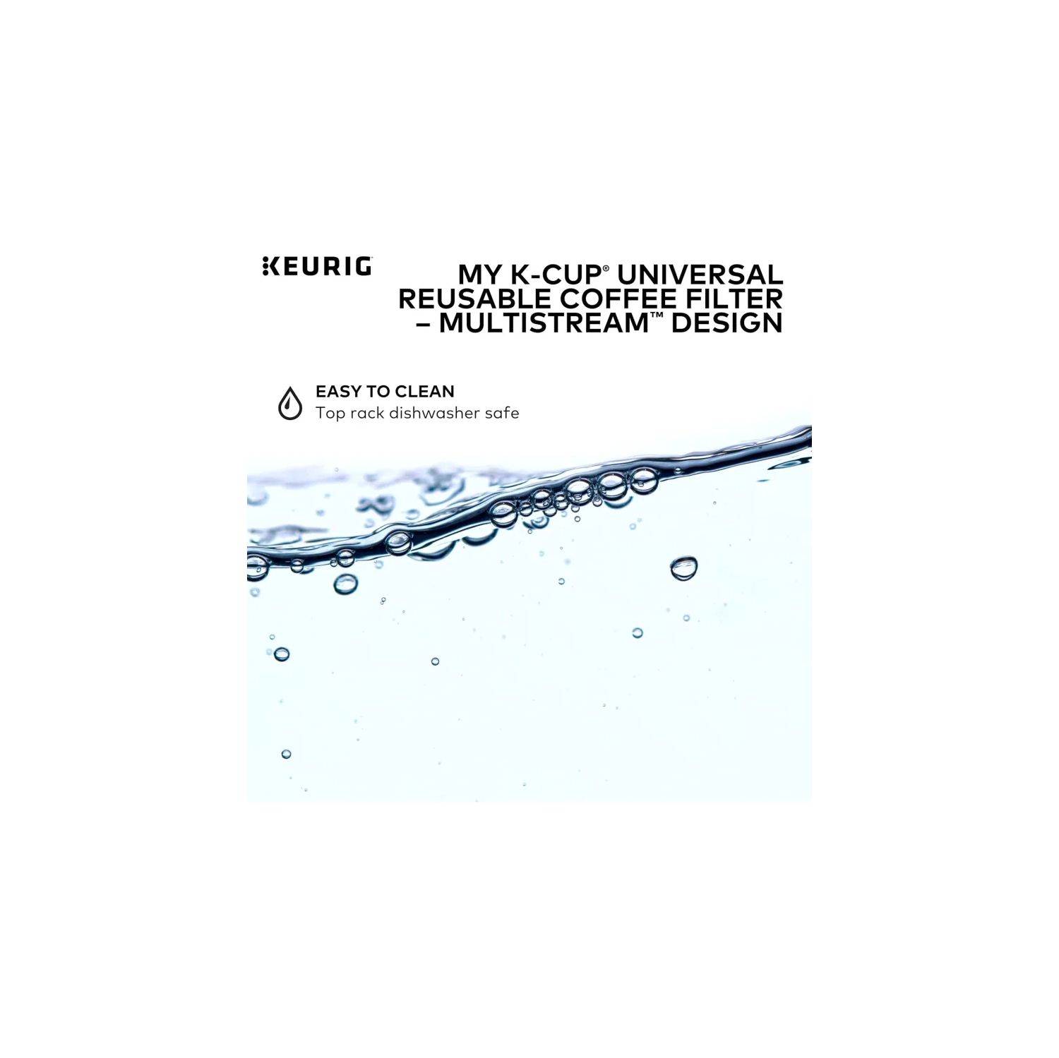 Keurig My K-Cup Universal Reusable Filter with MultiStream Technology - Gray