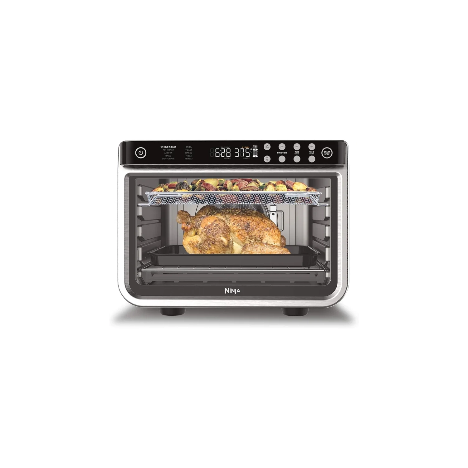 Four friteuse à air chaud 10-en-1 Ninja DT201C Foodi Pro - acier inoxydable, 1800&nbsp;W