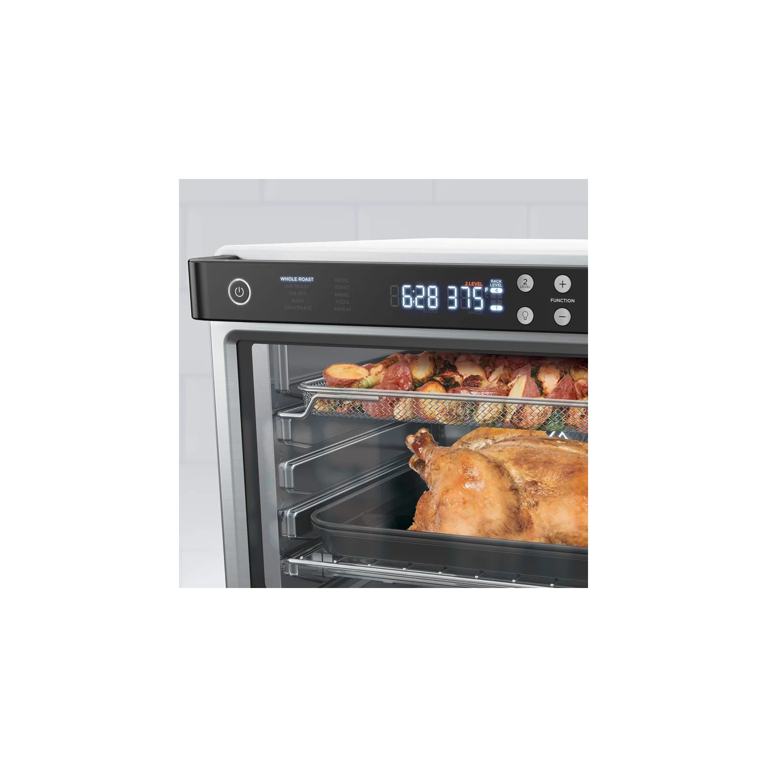 Four friteuse à air chaud 10-en-1 Ninja DT201C Foodi Pro - acier inoxydable, 1800&nbsp;W