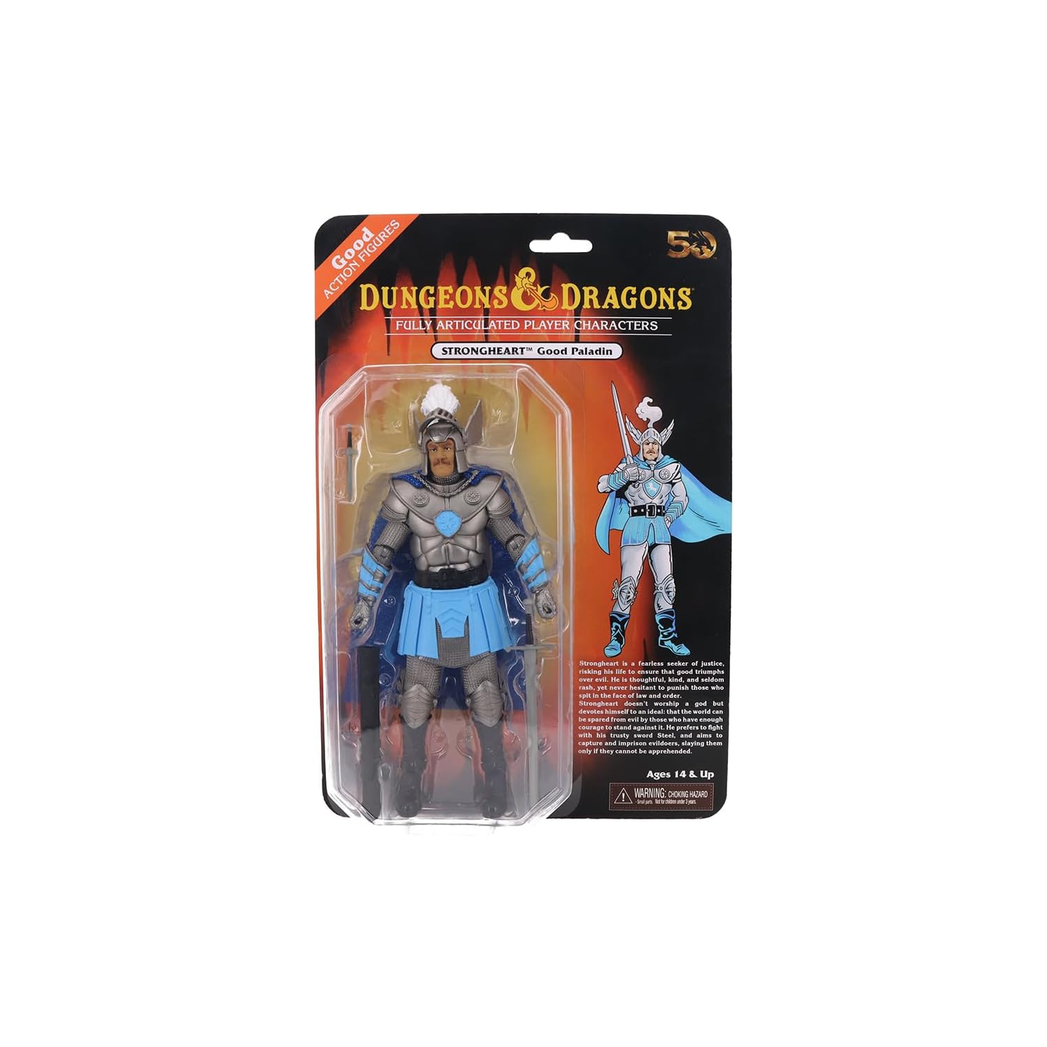 Dungeons & Dragons 50th Anniversary, figurine d'action de 7 po Ultimate - Strongheart Good Paladin