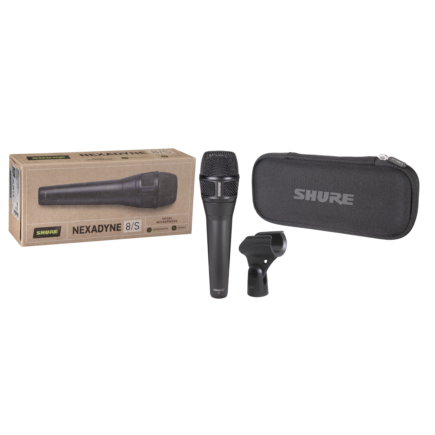 Microphone XLR NXN8/S Nexadyne Supercardiod de Shure - Noir