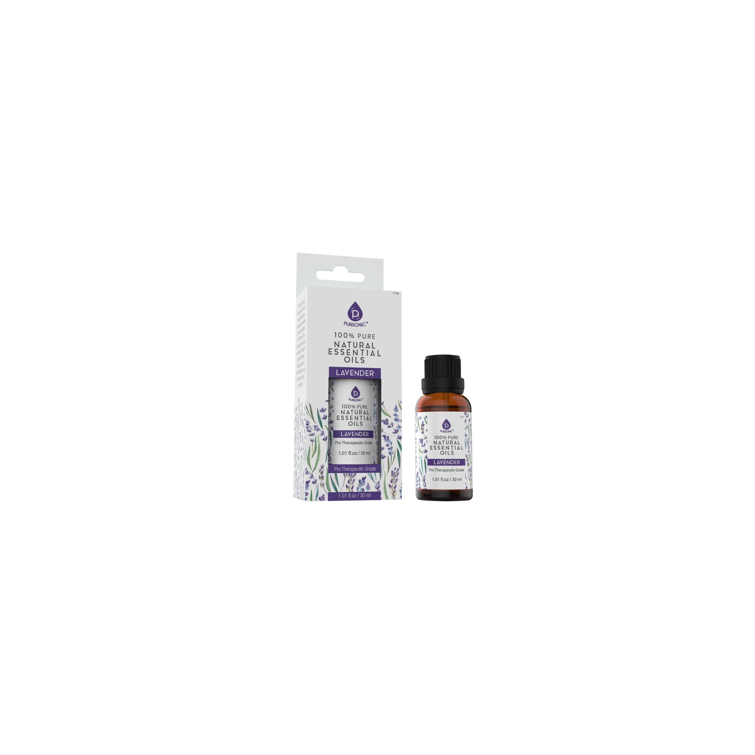 Huiles essentielles Pure & Natural Lavender 100 % de Pursonic