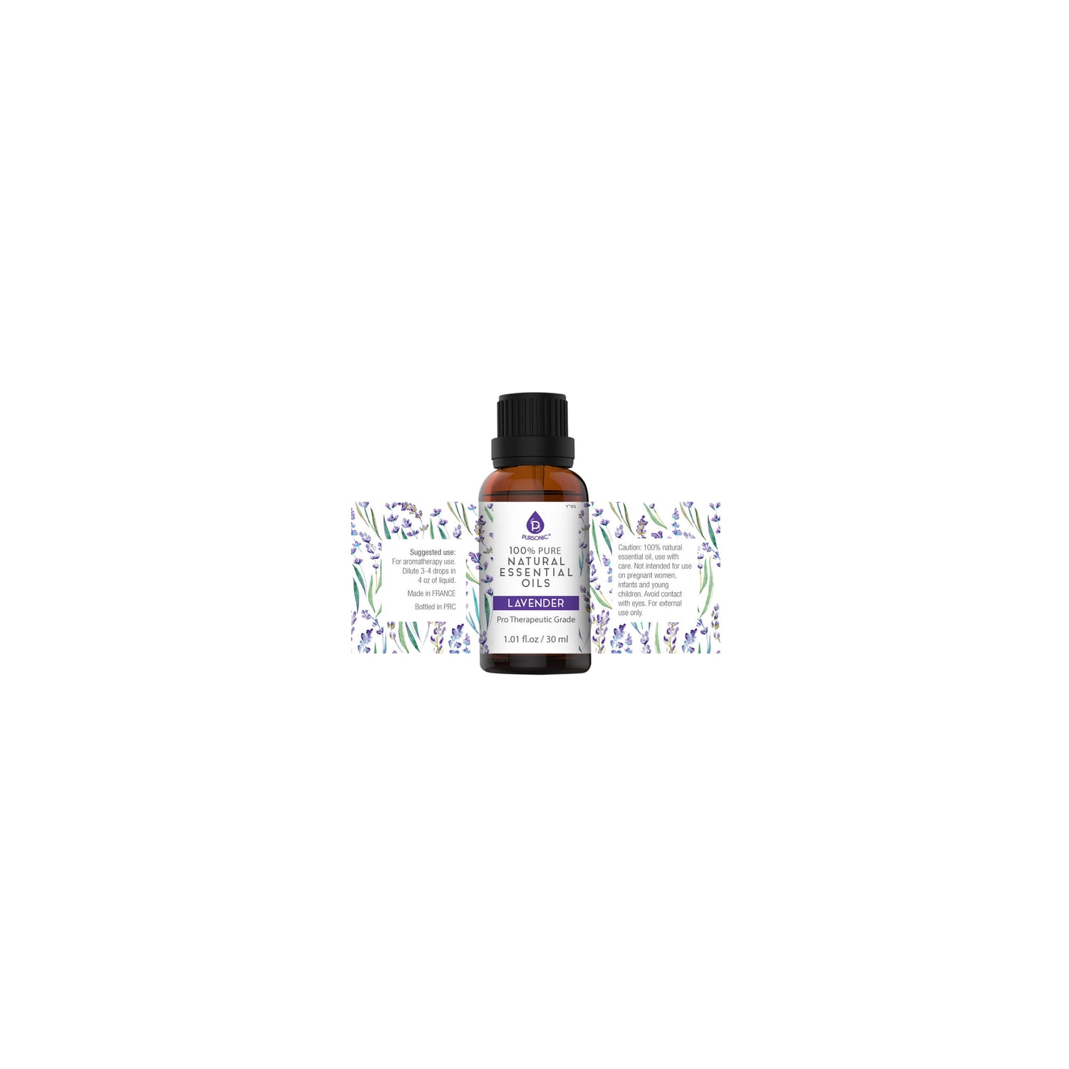 Huiles essentielles Pure & Natural Lavender 100 % de Pursonic