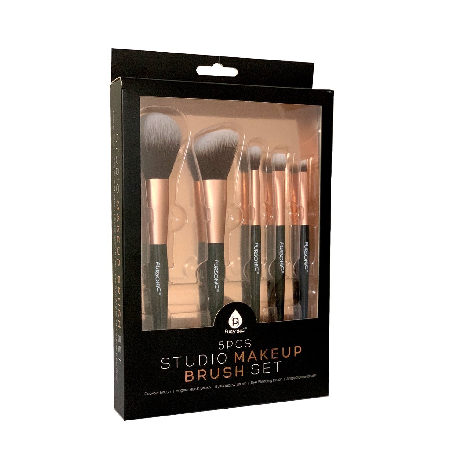 Pursonic 5 Pcs Studio Makeup Brush Set