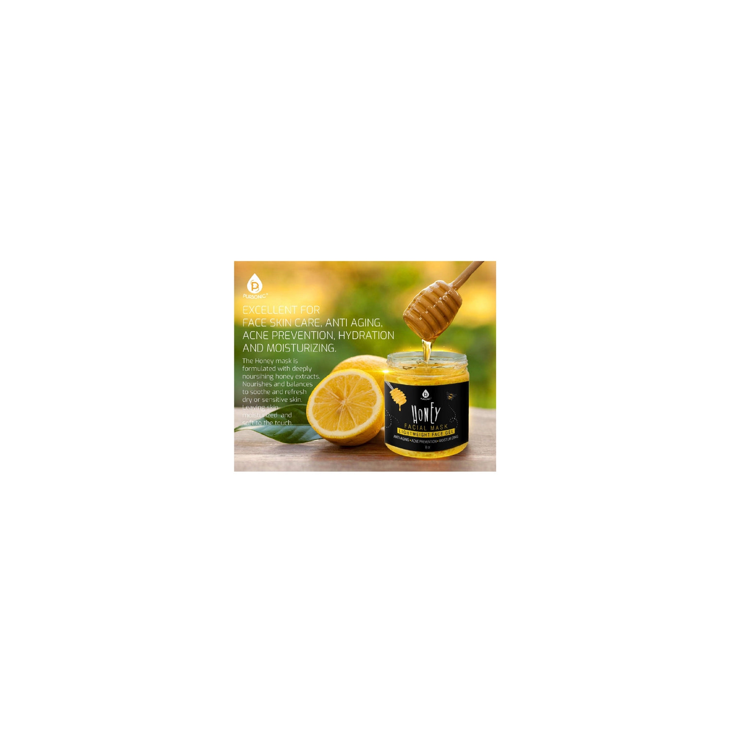 Pursonic Honey Facial Mask 8 Oz