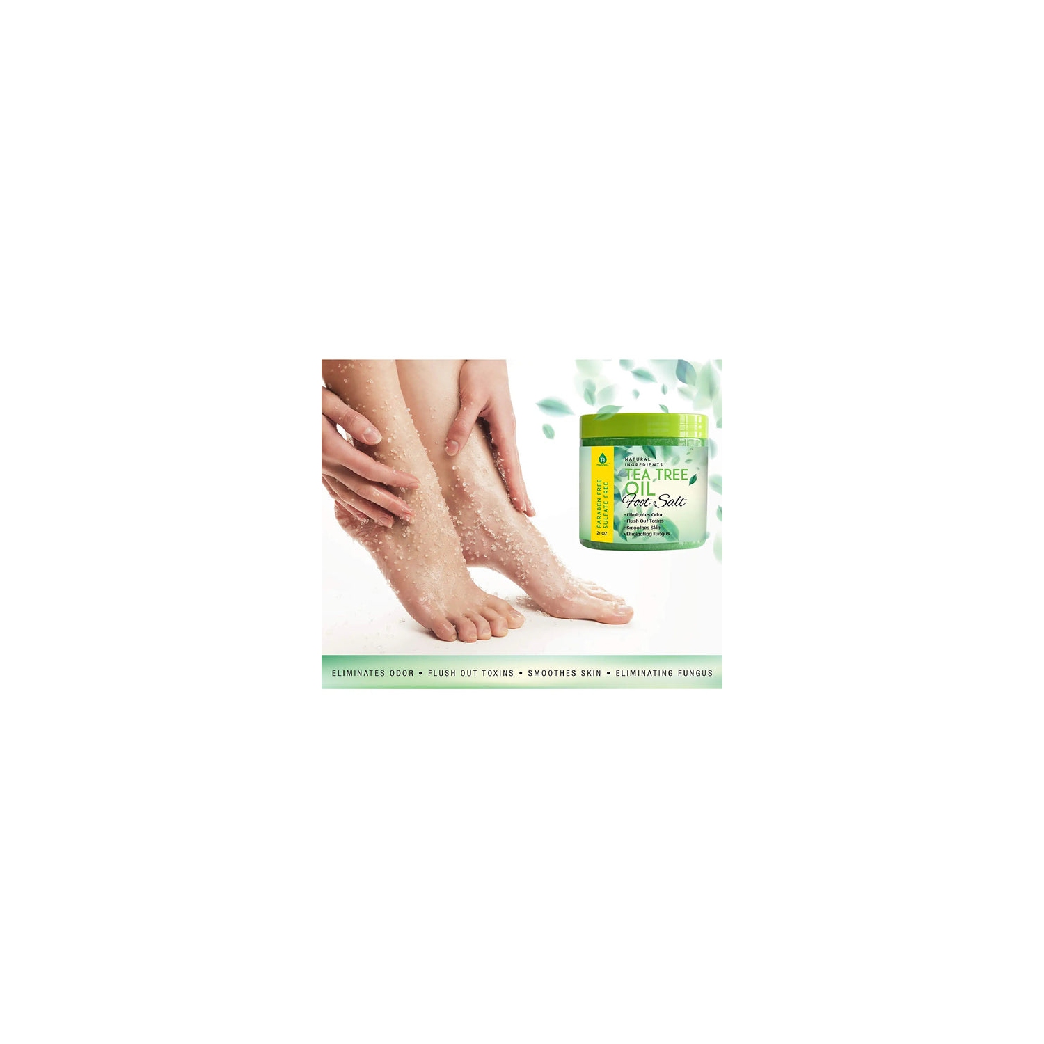 Pursonic Tea Tree Oil Foot Salt 10 Oz