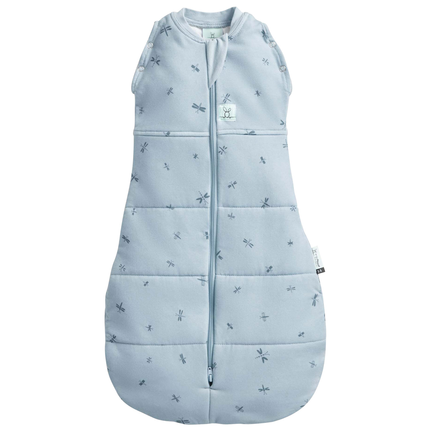 Ergopouch Cocoon 2.5 TOG Organic Cotton Swaddle Sacks - 0 to 3 Months - Blue