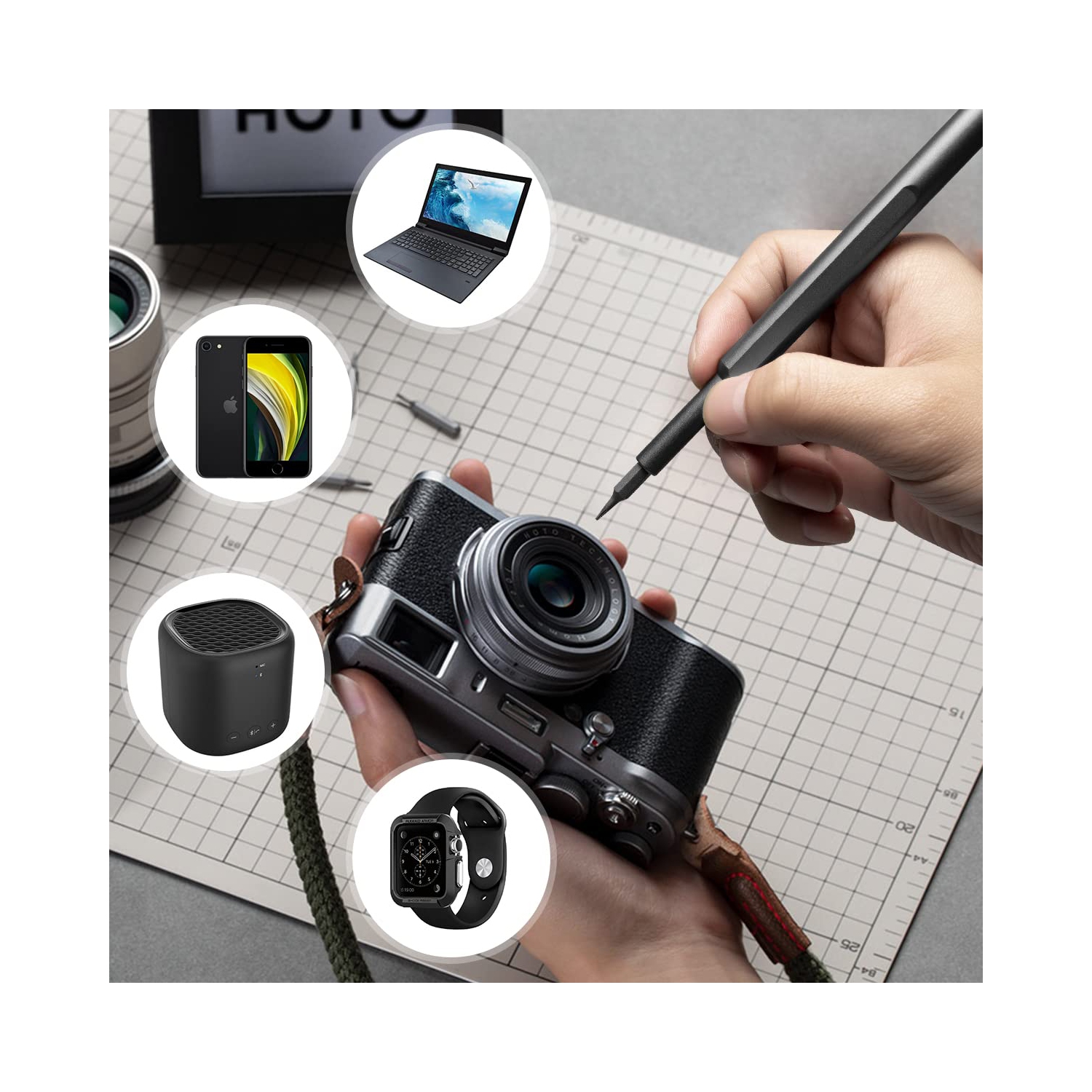 Small Screwdriver Set, 63 in 1 Precision Screwdriver Set, iPhone Repair Tool Kit with Case Screwdriver Set for Electronics, Gameconsole, Watch,