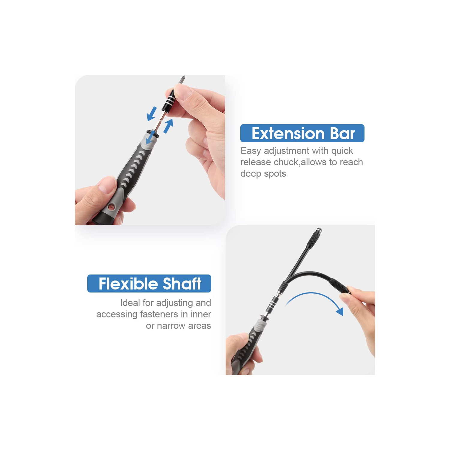 130 in 1 Precision Screwdriver Set with 120 Bits Upgraded DIY Repair Tool Kit Magnetic Screwdriver Kit Mini Built-in Box for Electronics iPhone