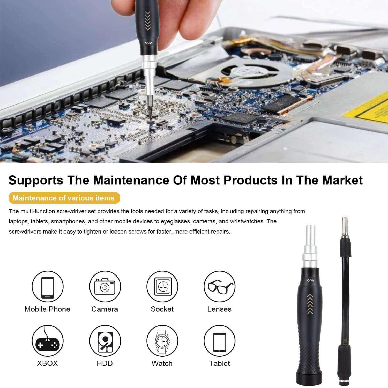 Screwdriver Set - BeiLan 145 in 1 Professional Electronics Screwdriver Set with Case Multi-Function Magnetic Torx Repair Tool Kit Compatible with