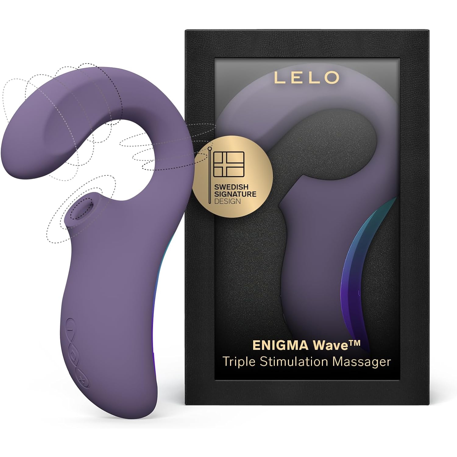 Vibrateur triple stimulation ENIGMA Wave de LELO pour femme - violet cyber