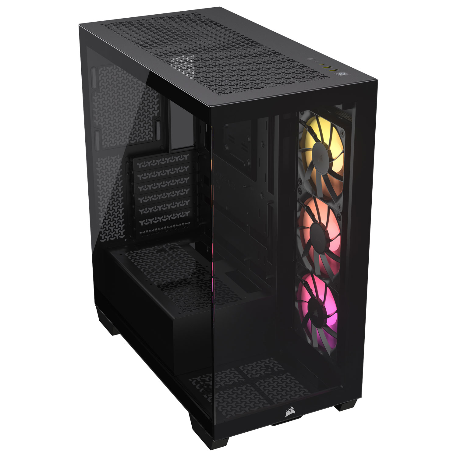 Tour d'ordinateur mi-haute ATX 3500X ARGB de Corsair - Noir