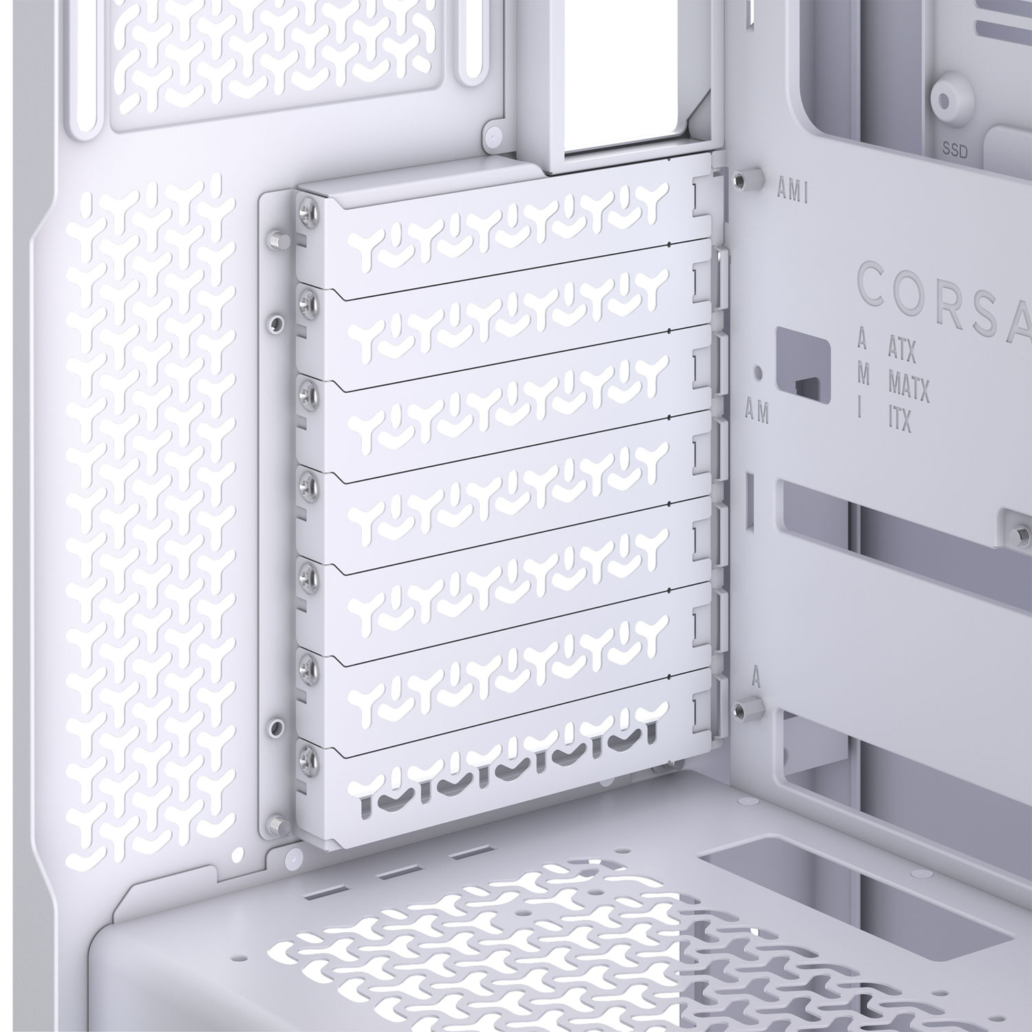 Tour d'ordinateur mi-hauteur ATX 3500X ARGB de Corsair - Blanc