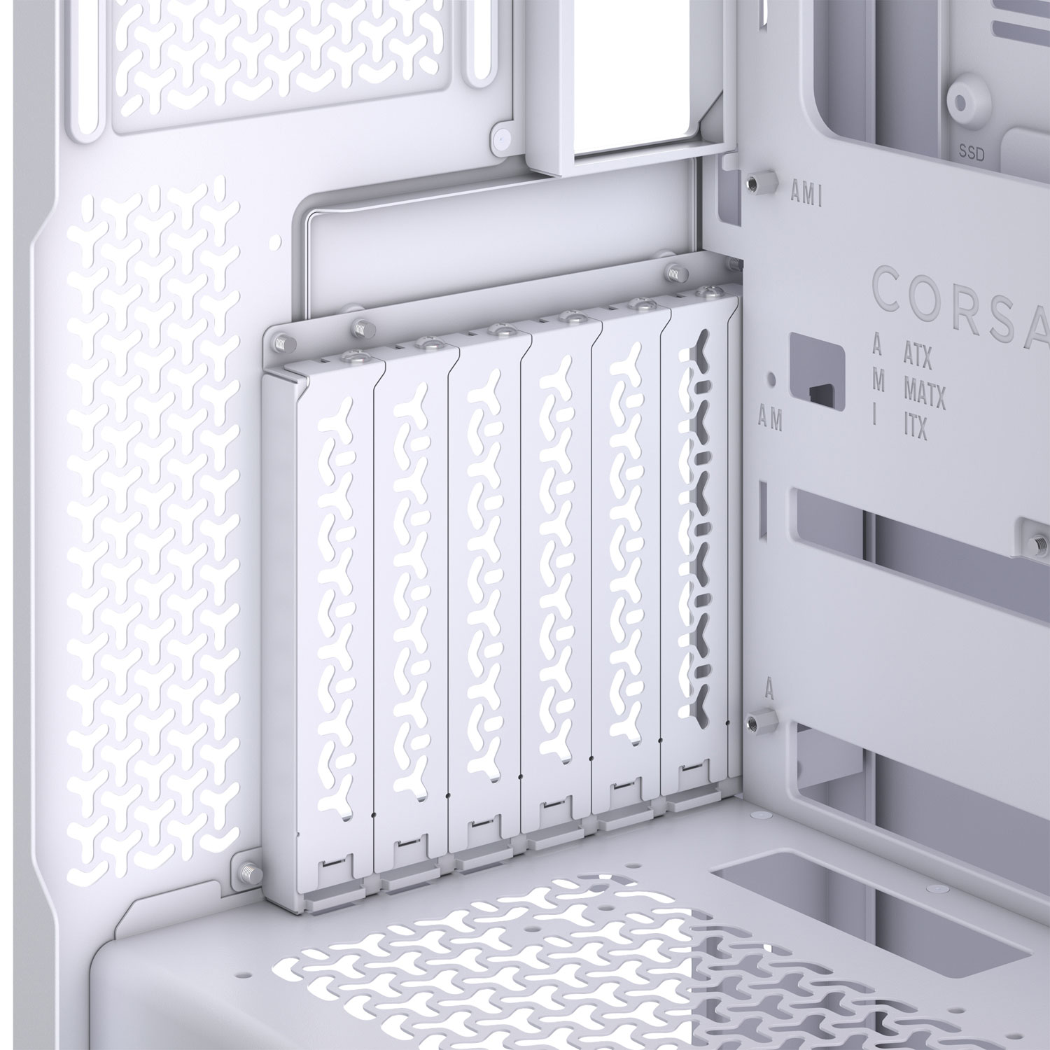 Tour d'ordinateur mi-hauteur ATX 3500X ARGB de Corsair - Blanc