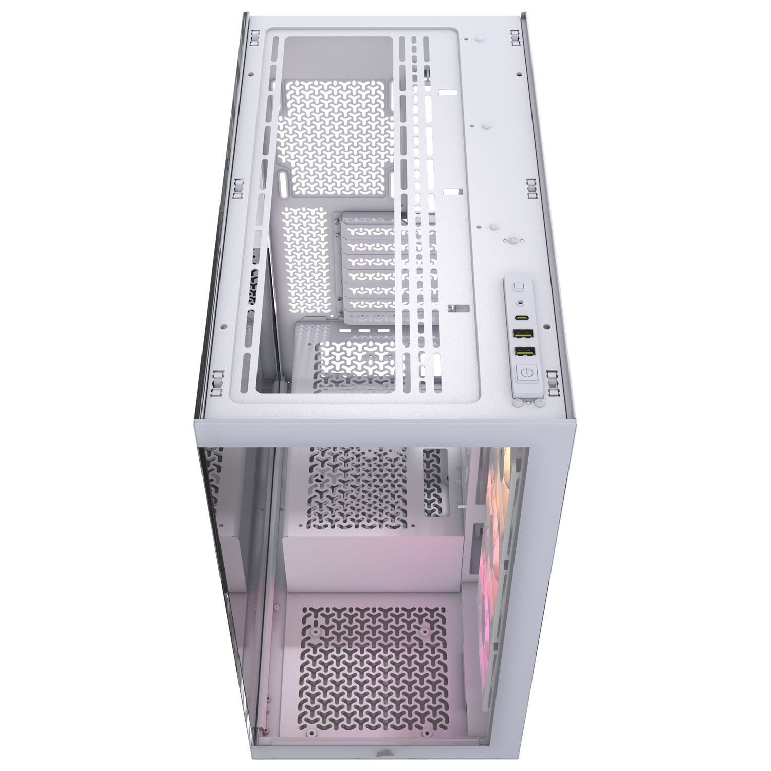 Tour d'ordinateur mi-hauteur ATX 3500X ARGB de Corsair - Blanc