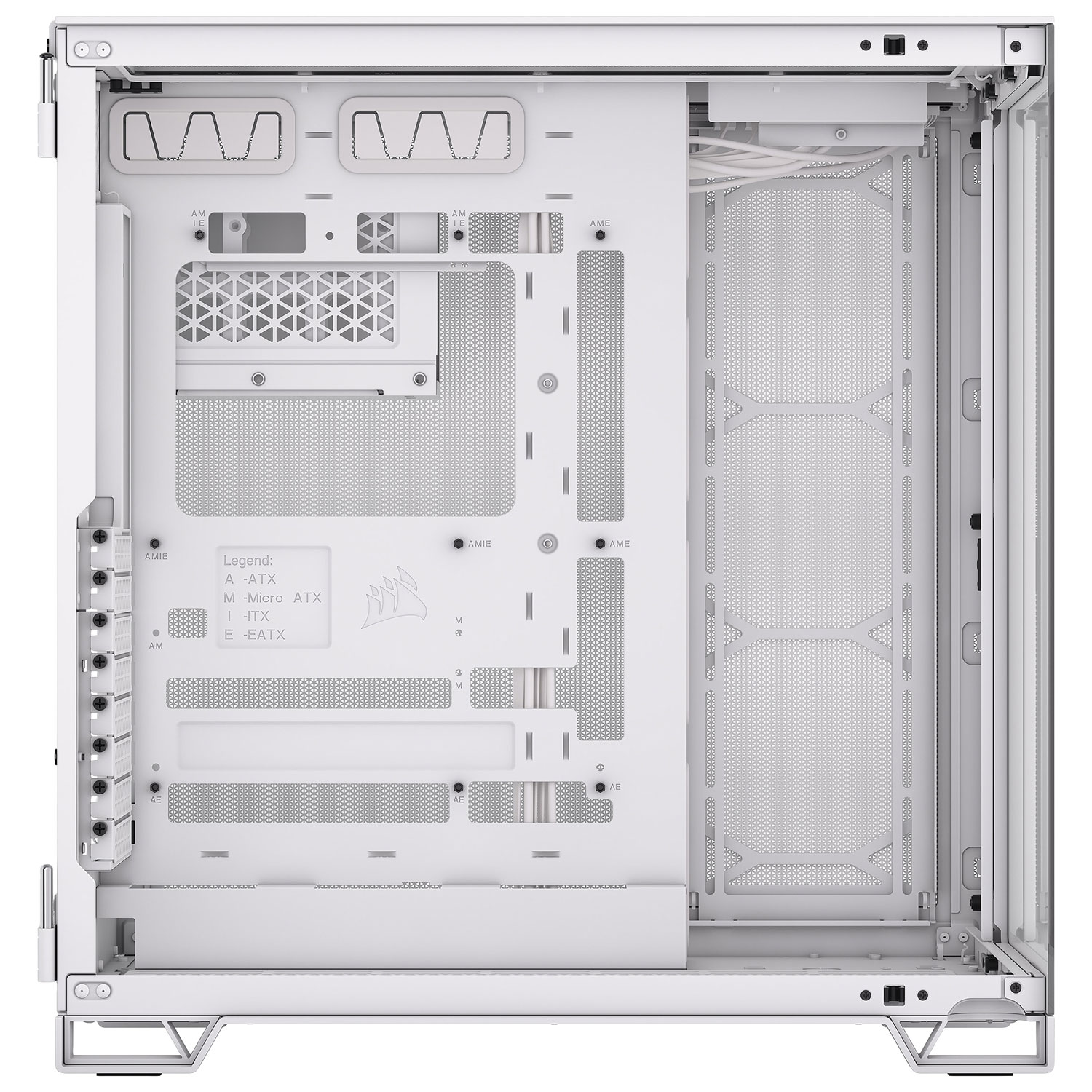Tour d'ordinateur mi-haute ATX à deux chambres 6500X de Corsair