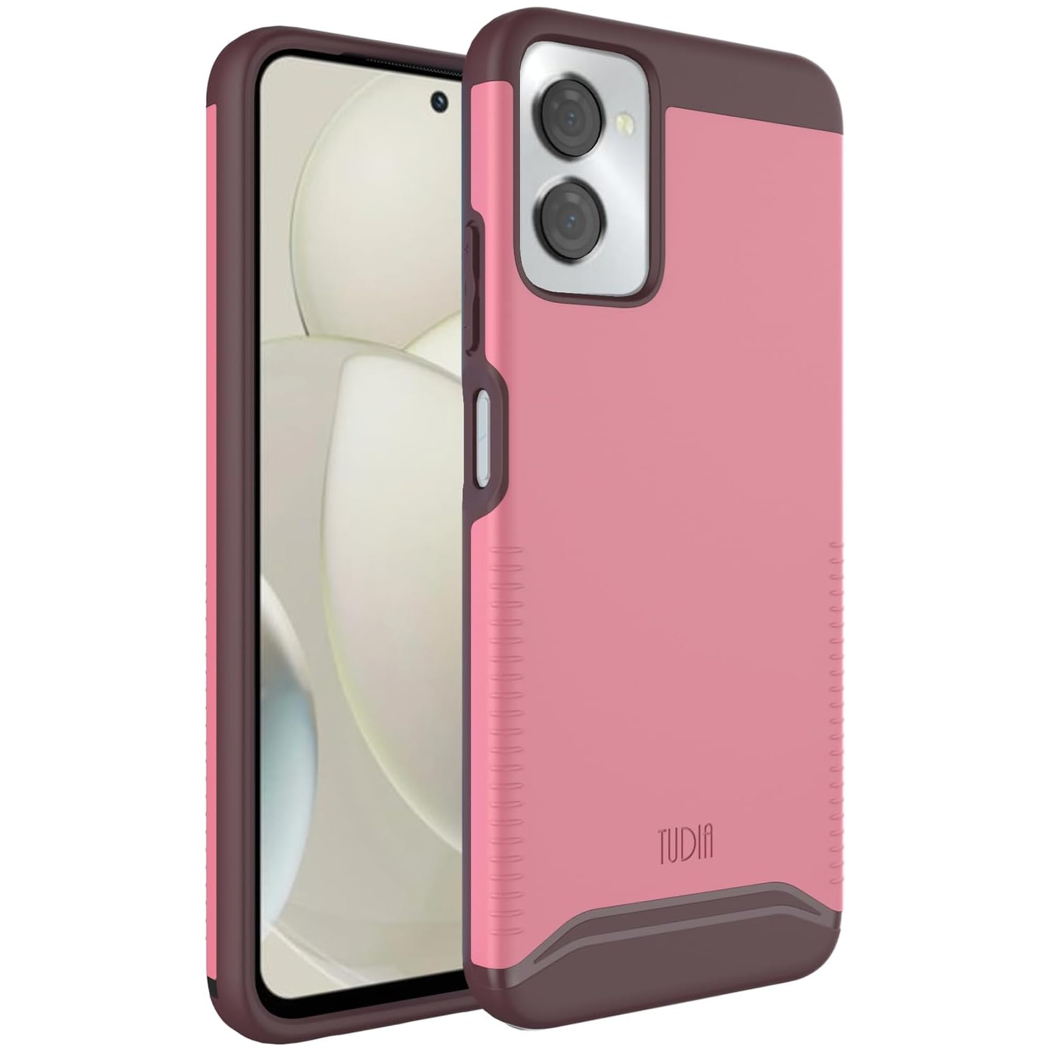 Étui double couche Merge de TUDIA pour Moto G Power 5G 2024 de Motorola - Rose fumé