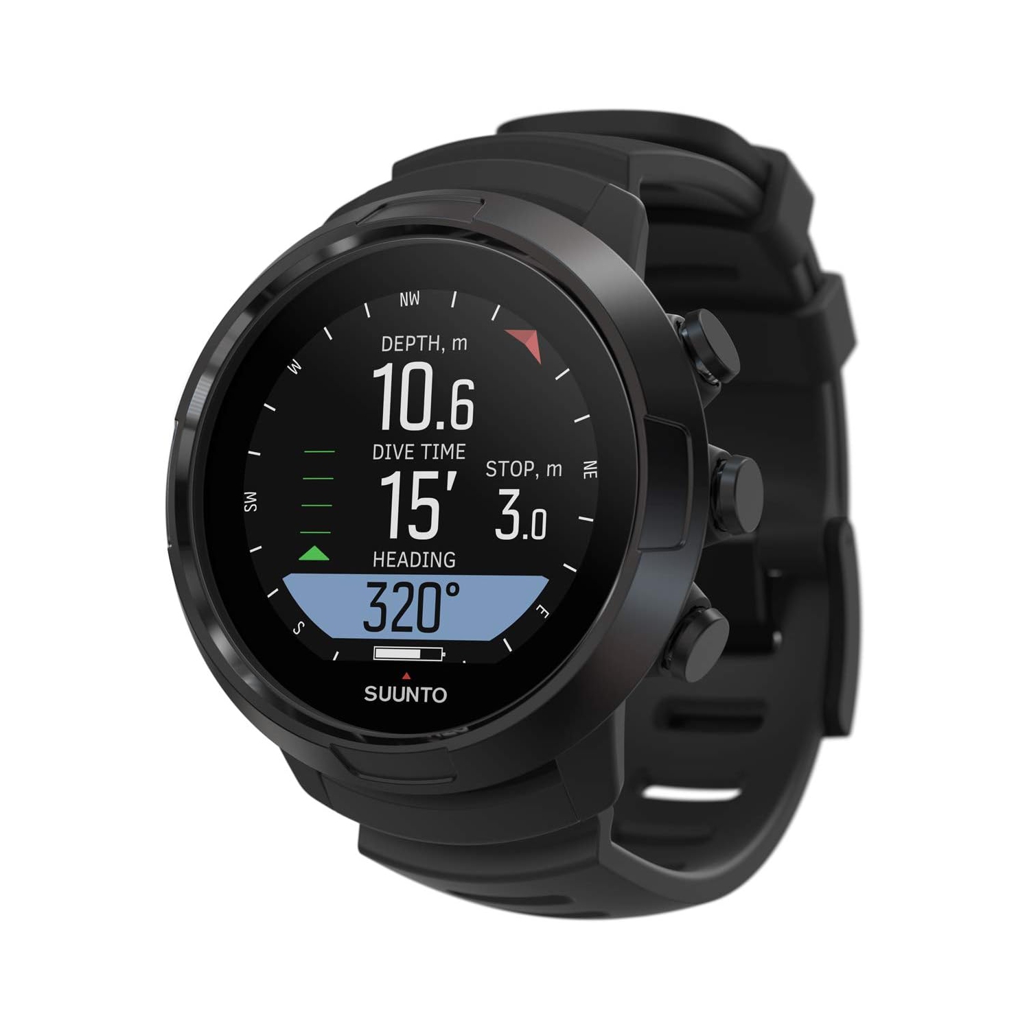SUUNTO D5 Scuba Diving Wrist Computer with USB Cable PVD Coated