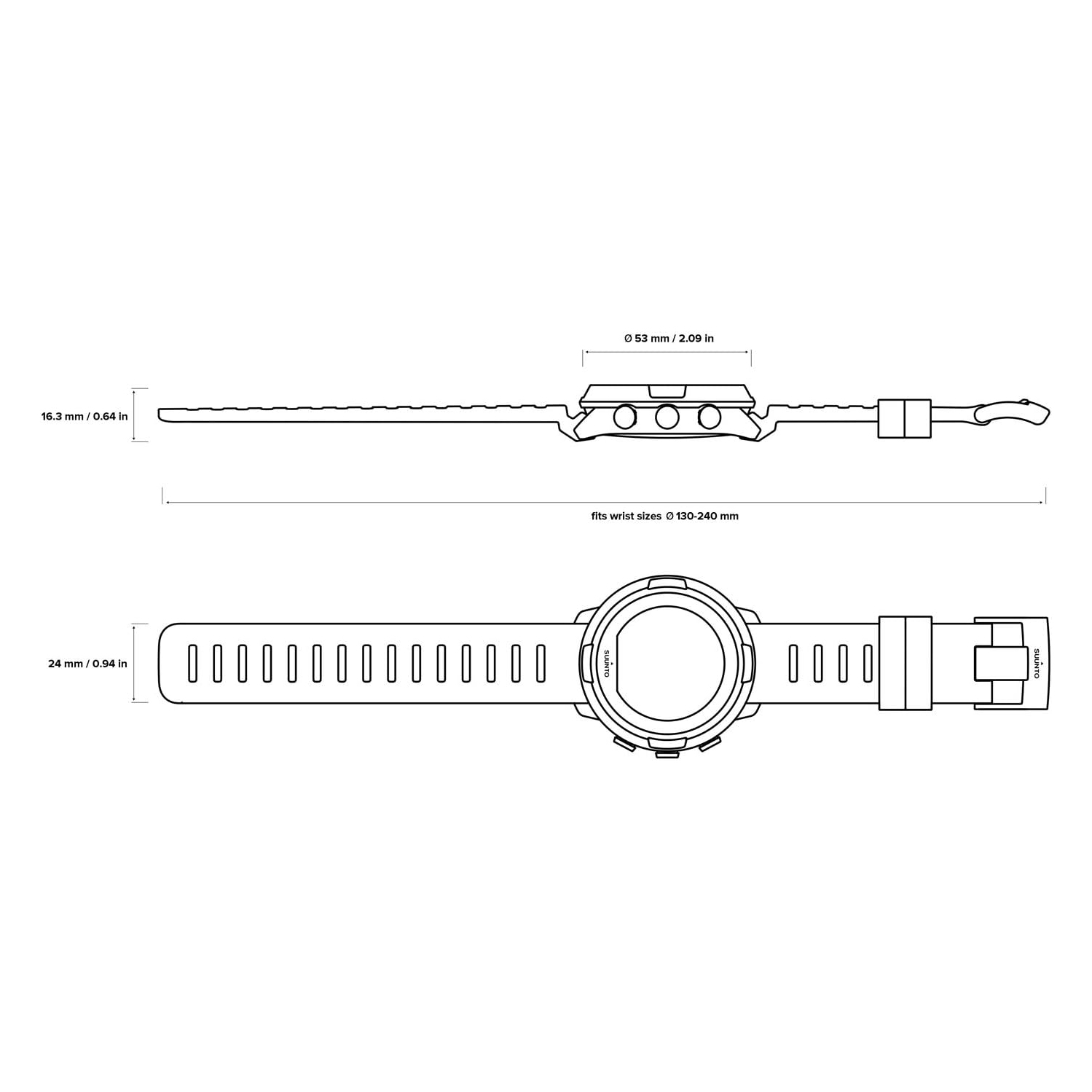 SUUNTO D5 Scuba Diving Wrist Computer with USB Cable PVD Coated