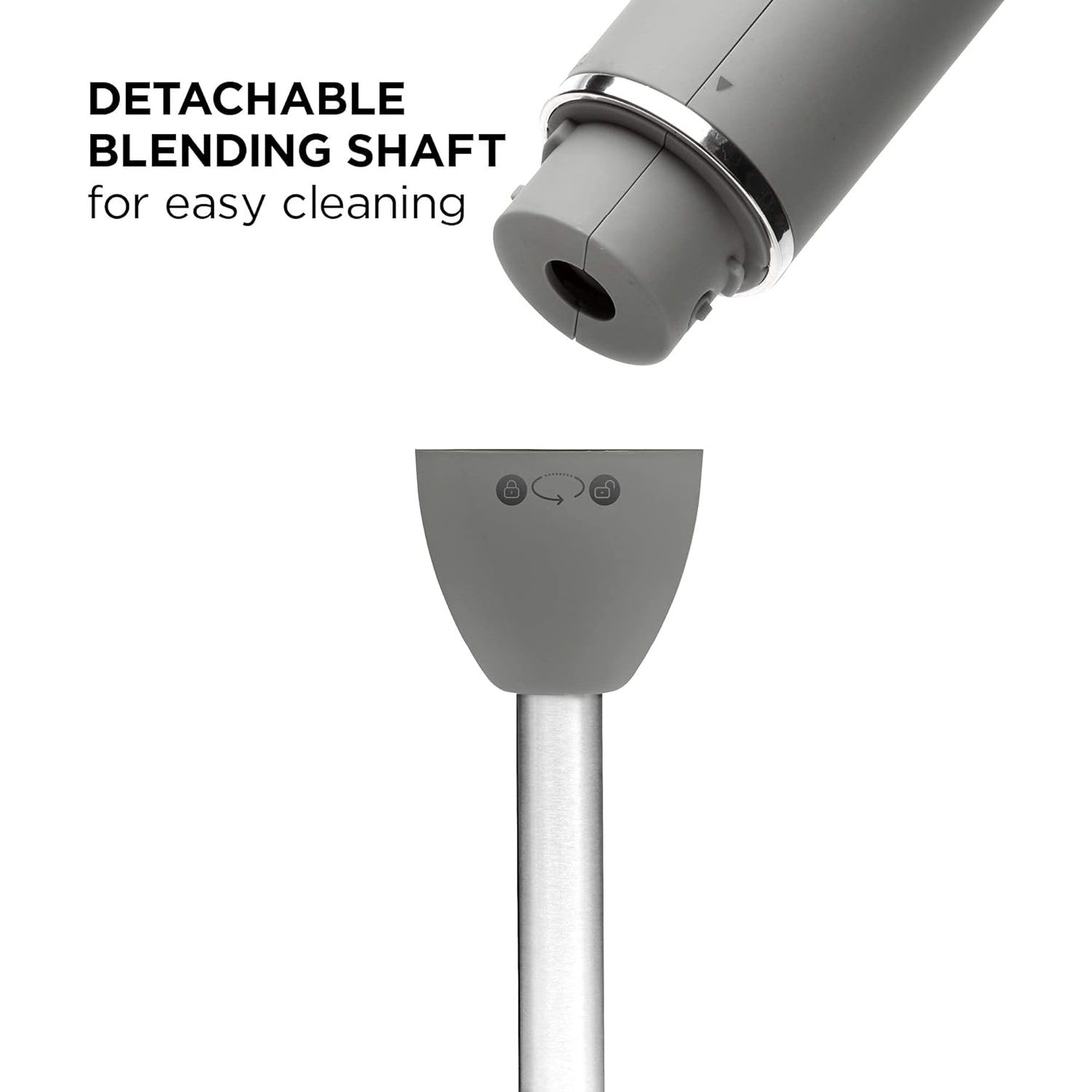 Chefman Immersion 300W Hand Blender with Stainless Steel Blades, Powerful Electric Ice Crushing 2-speed Control Handheld Food Mixer, Purées,