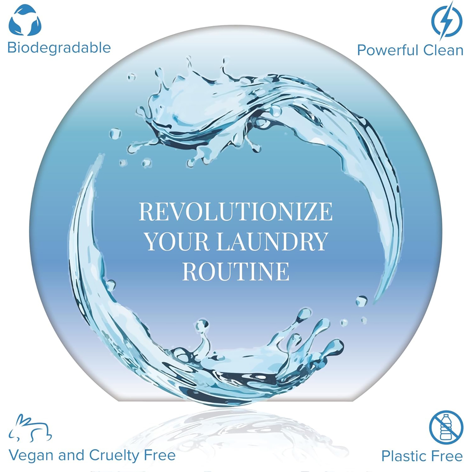 Feuilles de détergent à lessive naturel Pursonic, écologique, parfum de lin frais, 30 feuilles