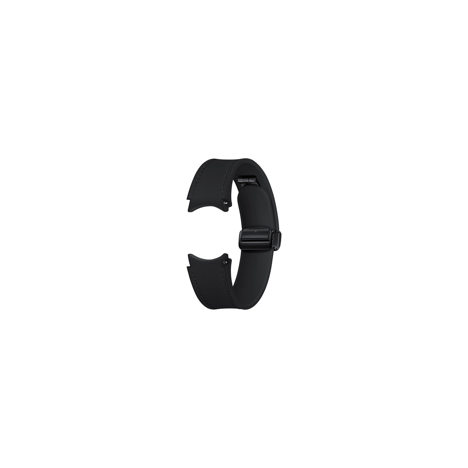 Bracelet en cuir végétalien D-Buckle de Samsung pour Galaxy Watch - moyen/grand - Noir - remis à neuf