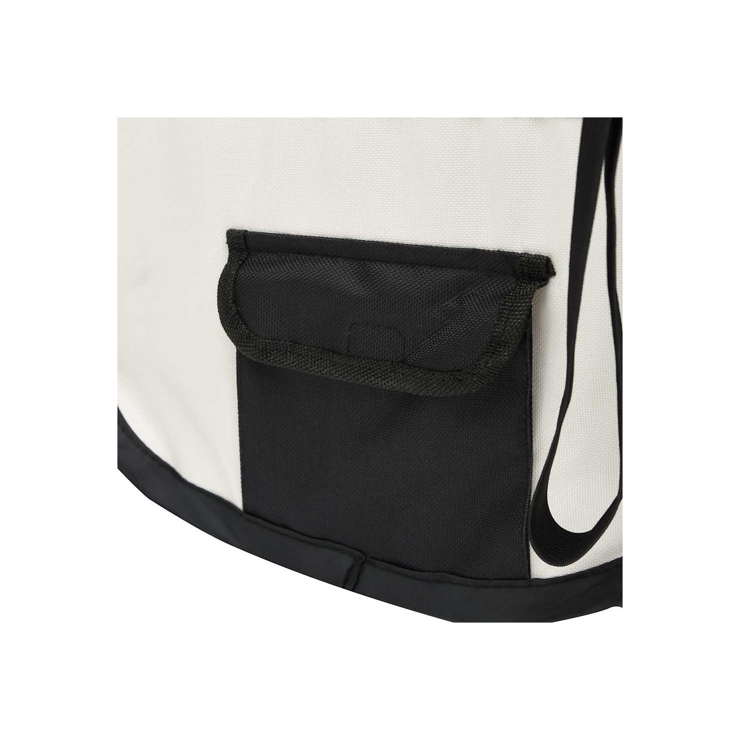 vidaXL Foldable Dog Playpen with Carrying Bag Black 110x110x58 cm